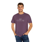 Clutch Culture T-Shirt- Blue Skyline White Lettering