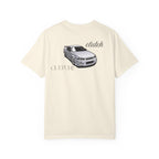 Clutch Culture- white skyline T-shirt- Black letters