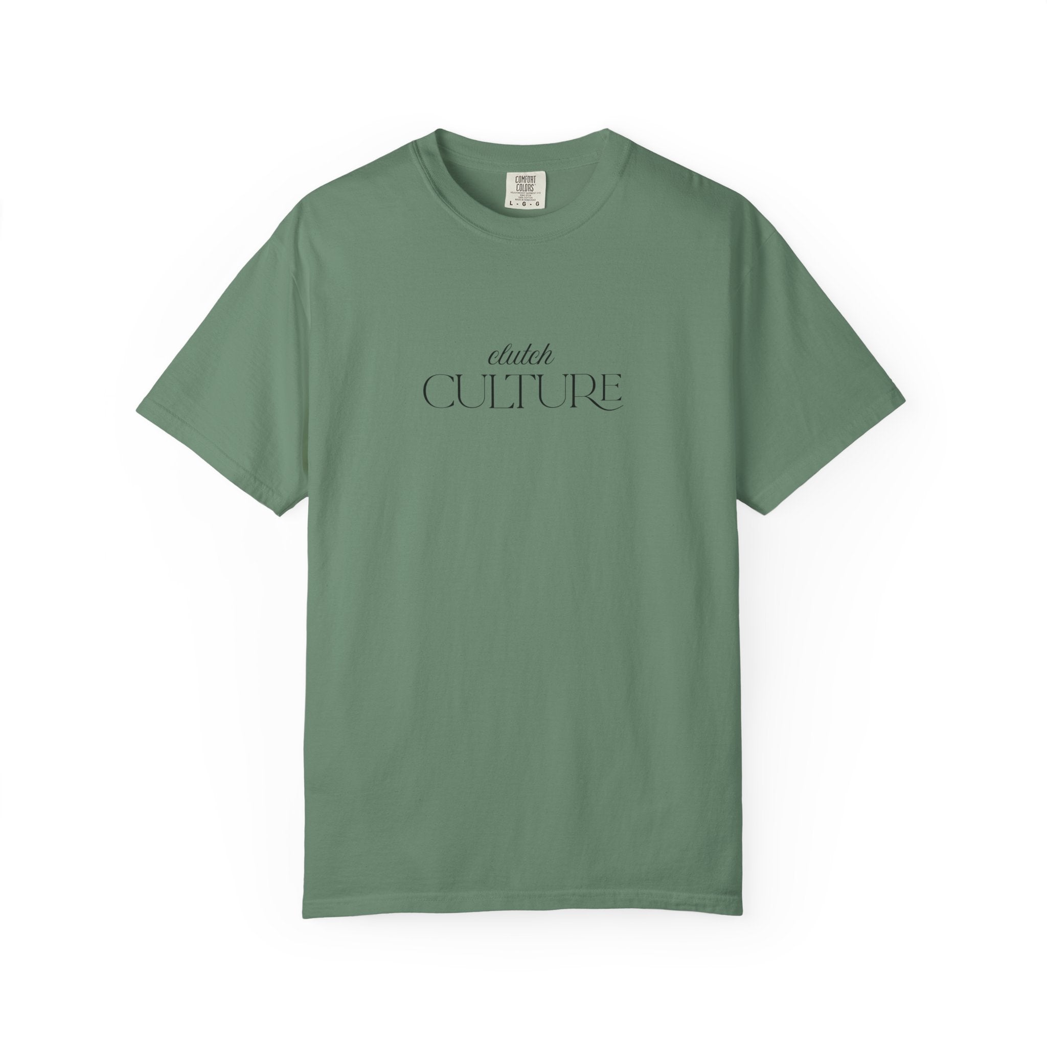 Clutch Culture- white skyline T-shirt- Black letters