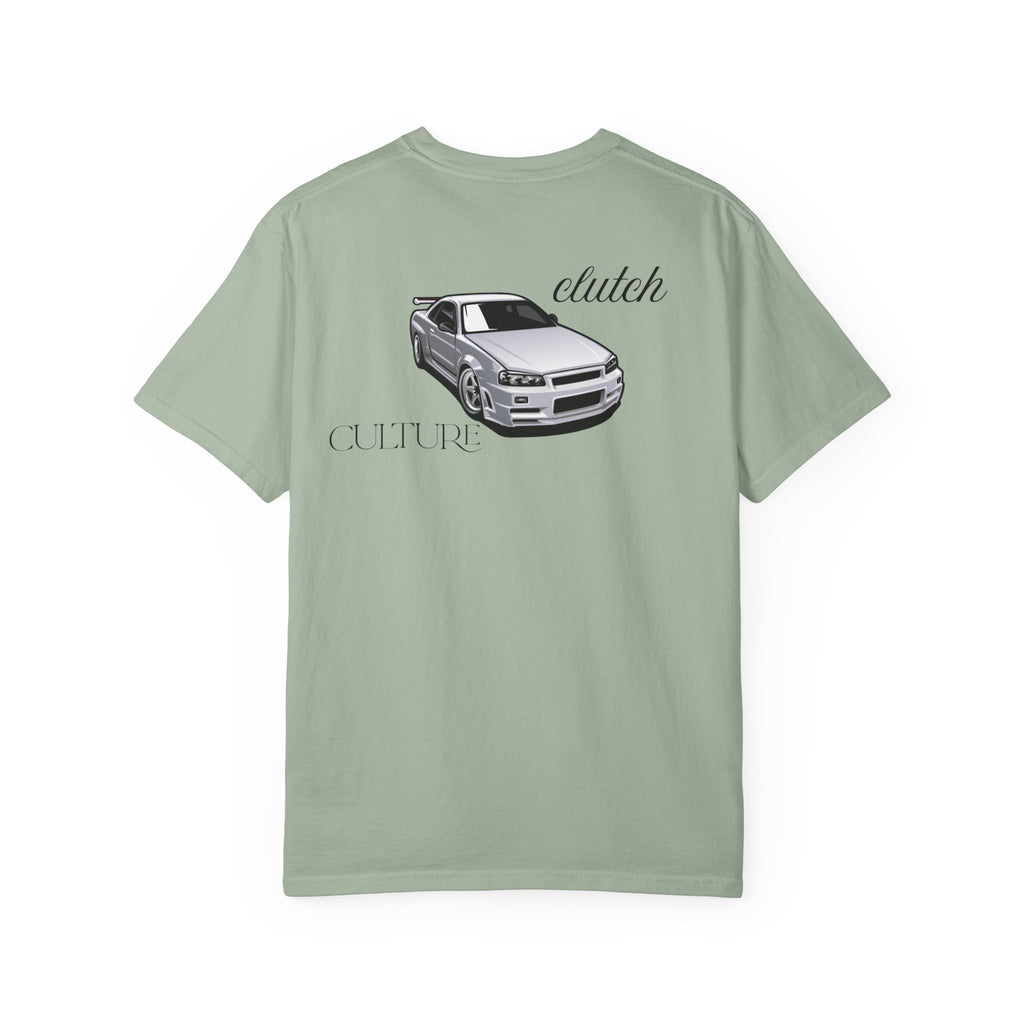 Clutch Culture- white skyline T-shirt- Black letters