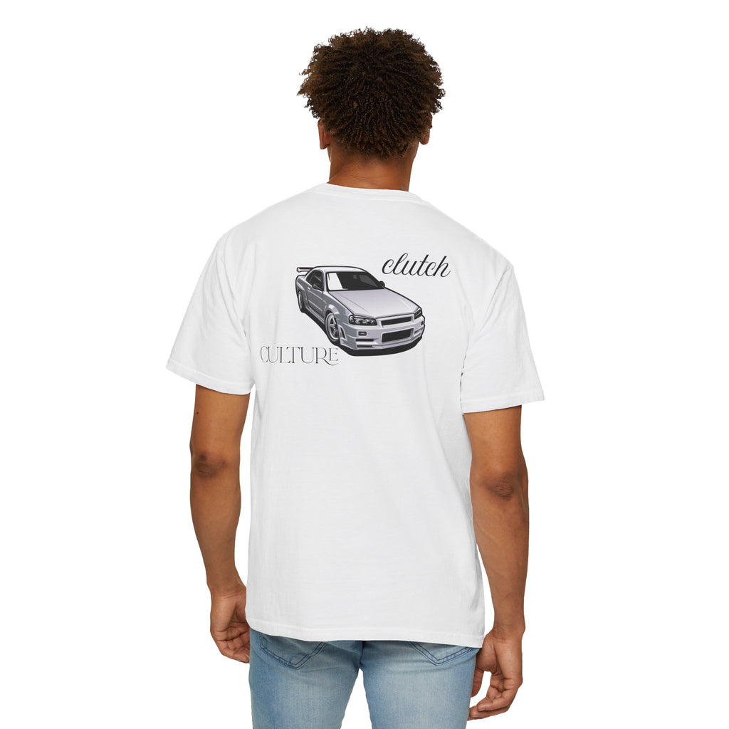 Clutch Culture- white skyline T-shirt- Black letters