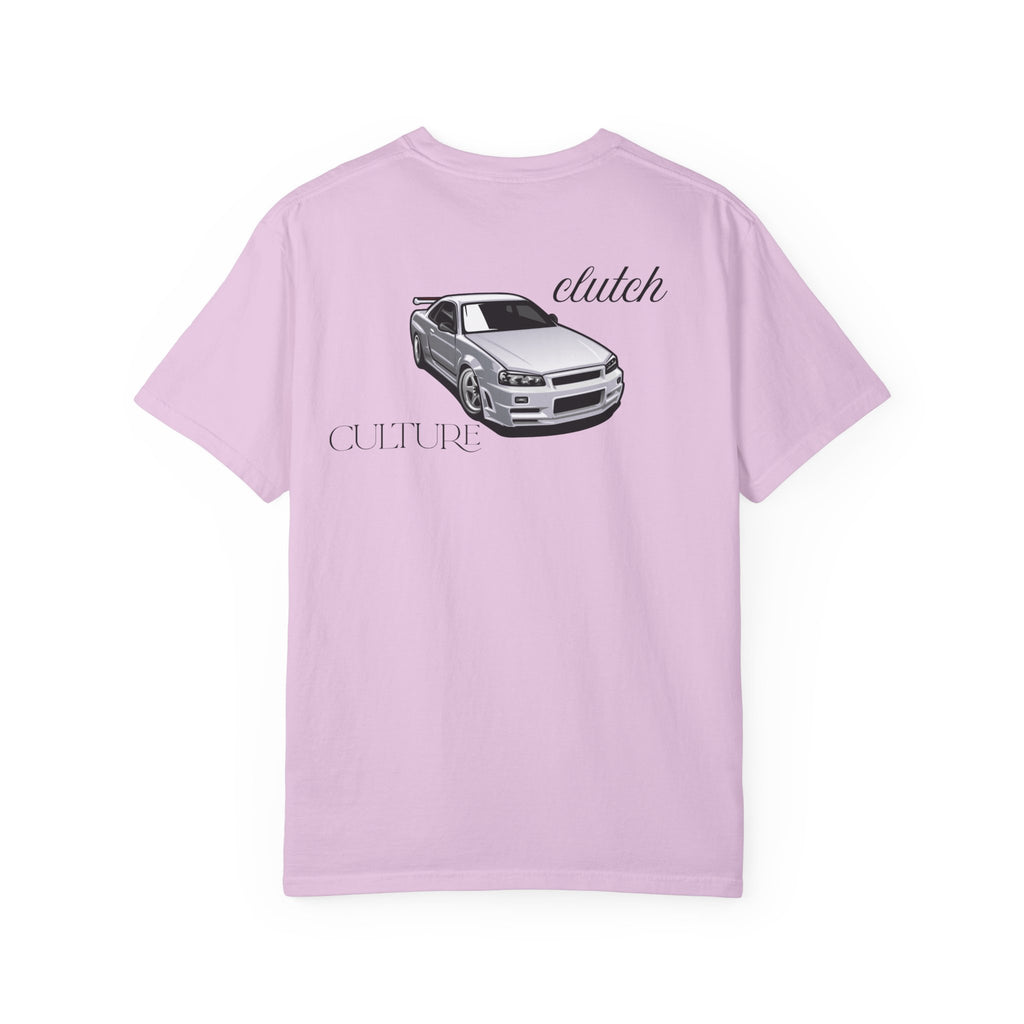 Clutch Culture- white skyline T-shirt- Black letters