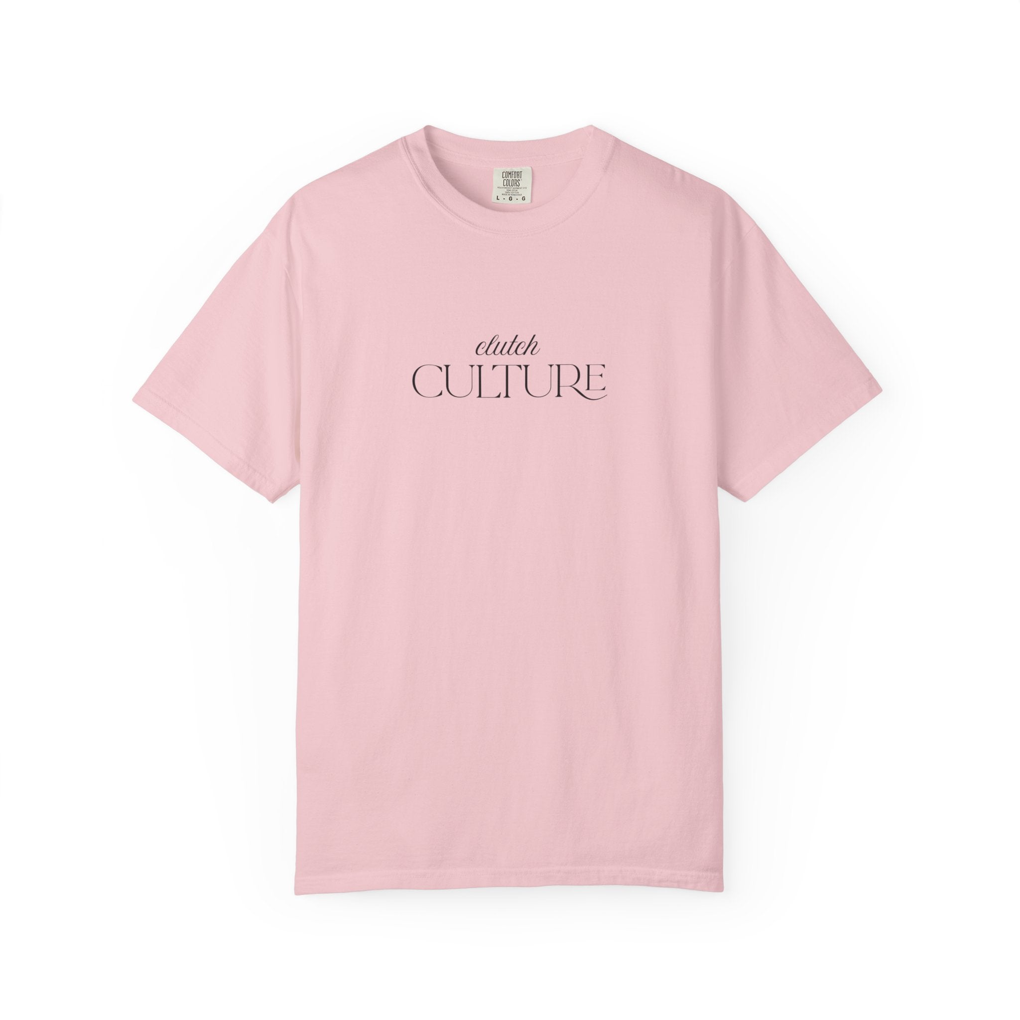 Clutch Culture- white skyline T-shirt- Black letters