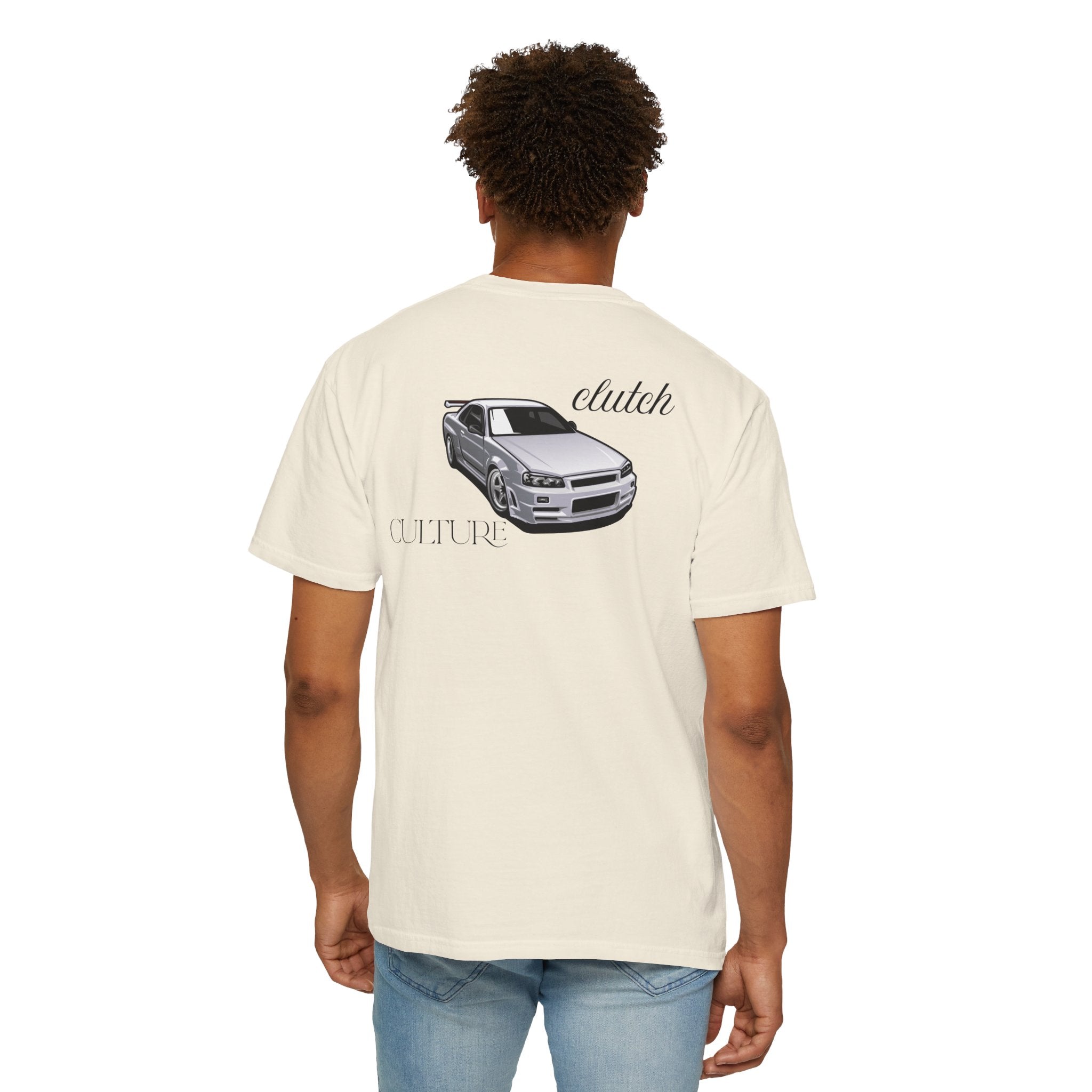 Clutch Culture- white skyline T-shirt- Black letters