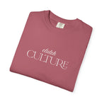 Clutch Culture T-Shirt- Blue Skyline White Lettering