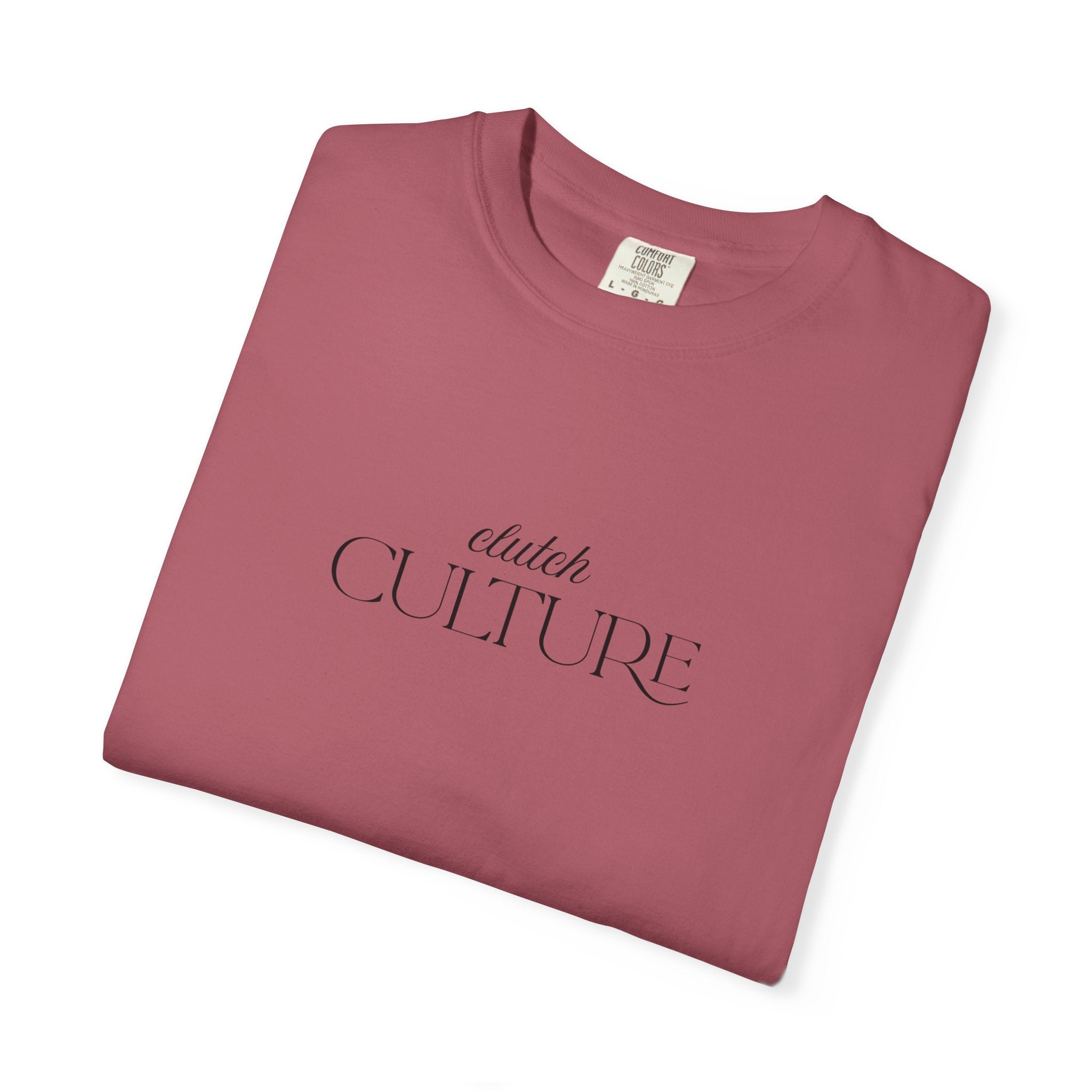 Clutch Culture- white skyline T-shirt- Black letters