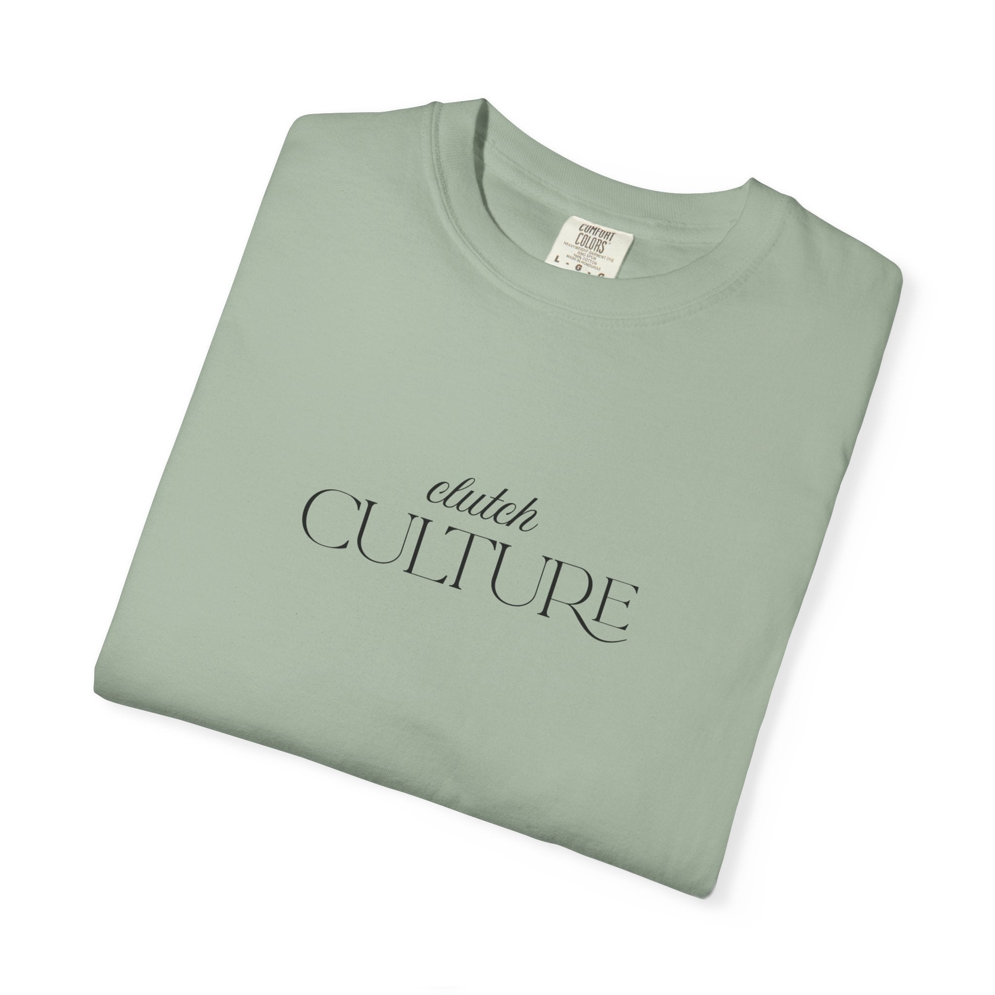 Clutch Culture- white skyline T-shirt- Black letters