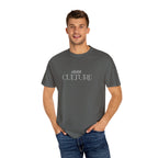 Clutch Culture T-Shirt- Blue Skyline White Lettering