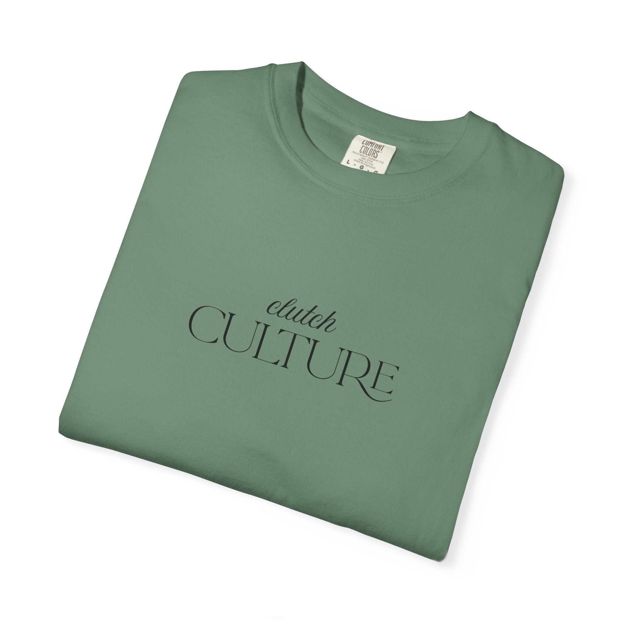 Clutch Culture- white skyline T-shirt- Black letters