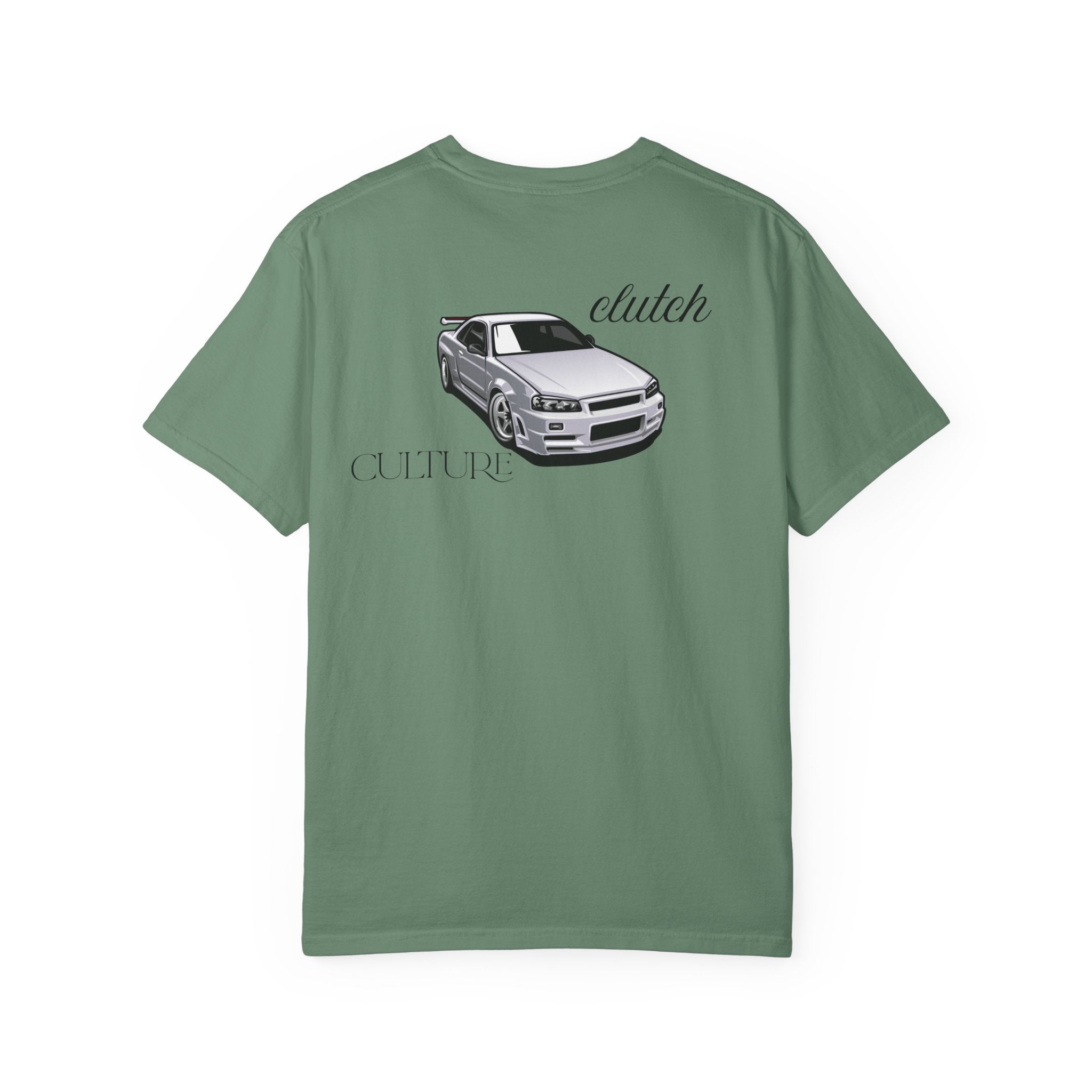 Clutch Culture- white skyline T-shirt- Black letters