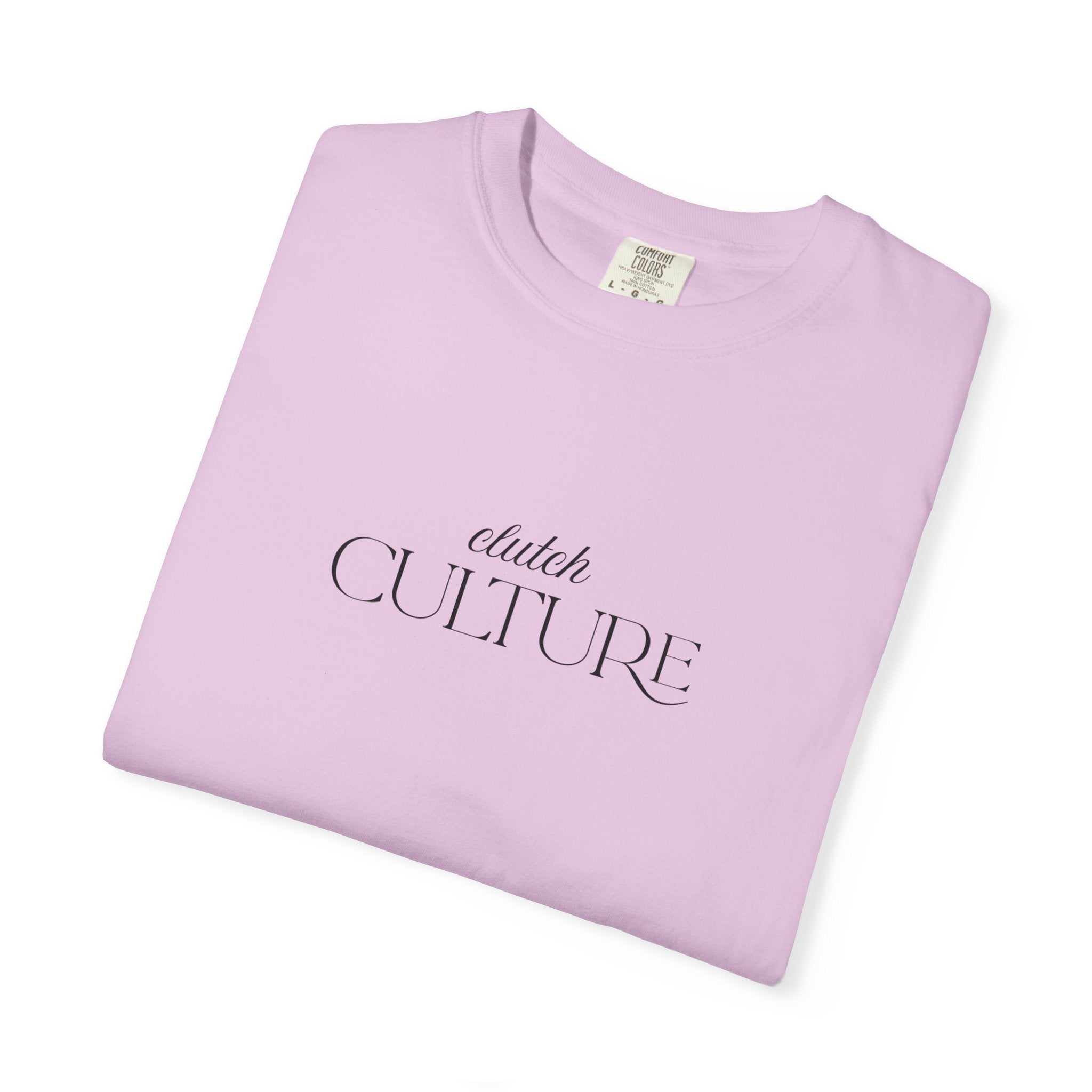 Clutch Culture- white skyline T-shirt- Black letters