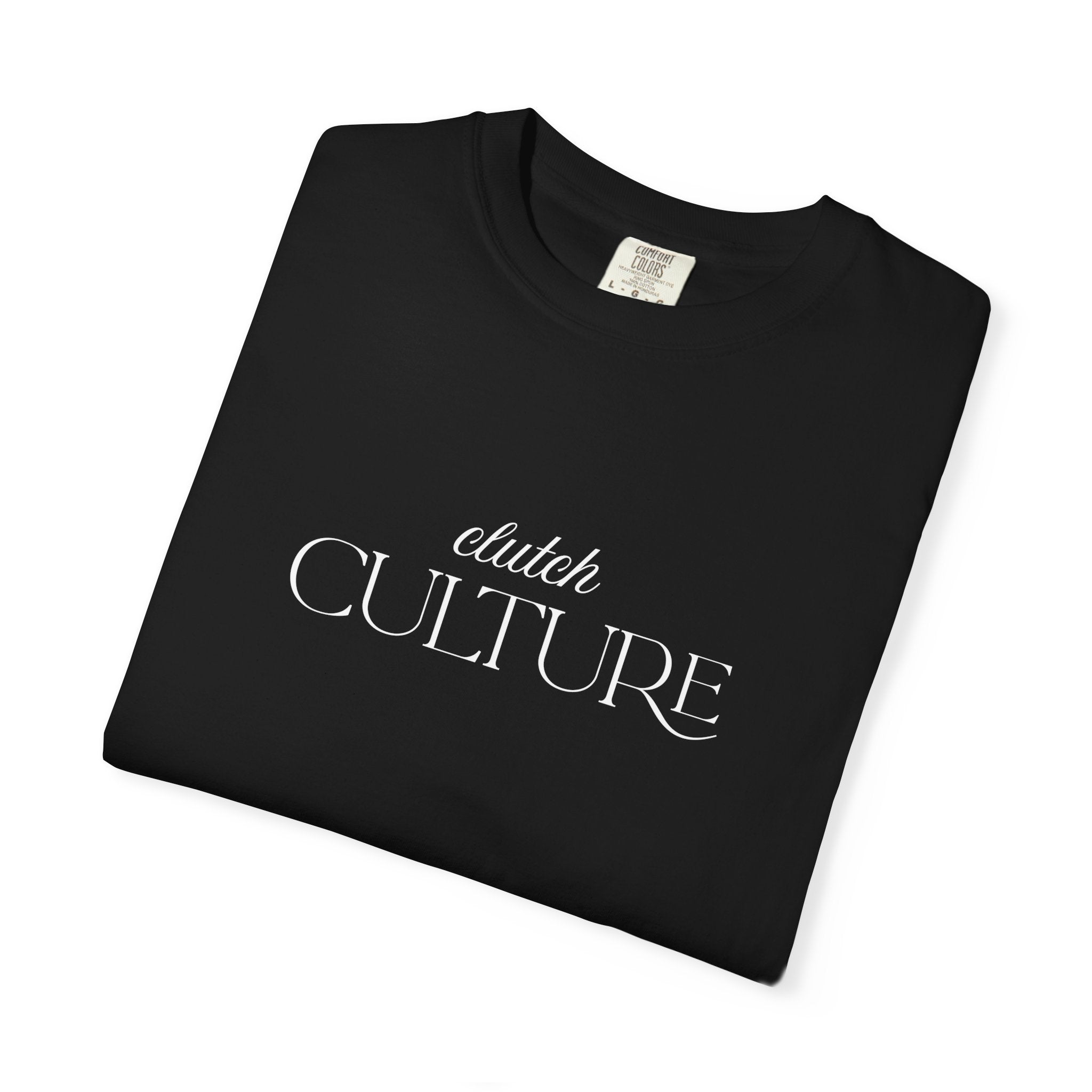 Clutch Culture T-Shirt- Blue Skyline White Lettering