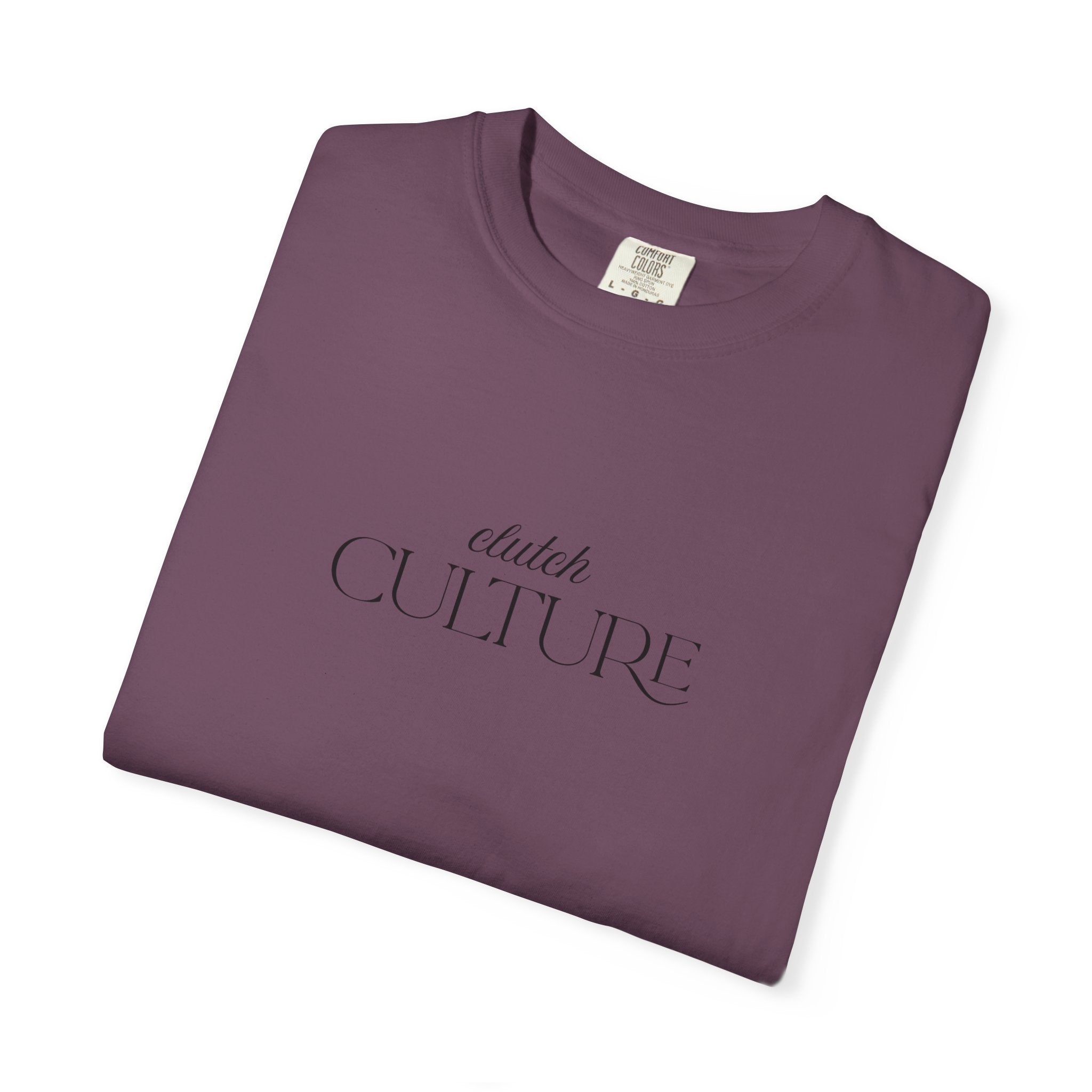 Clutch Culture- white skyline T-shirt- Black letters