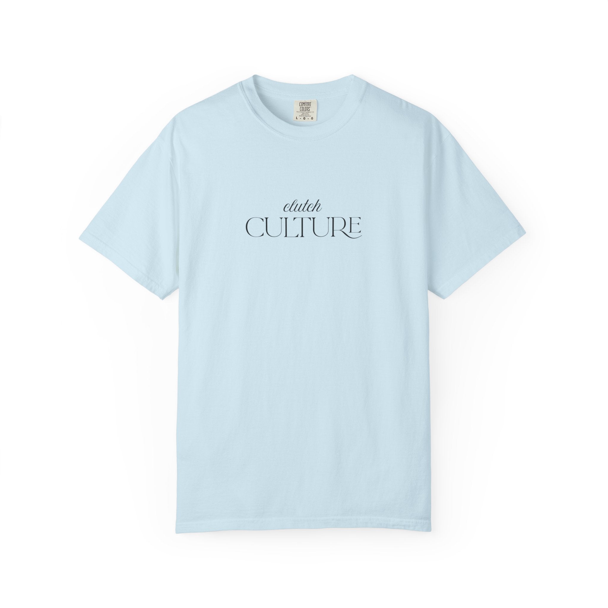 Clutch Culture- white skyline T-shirt- Black letters
