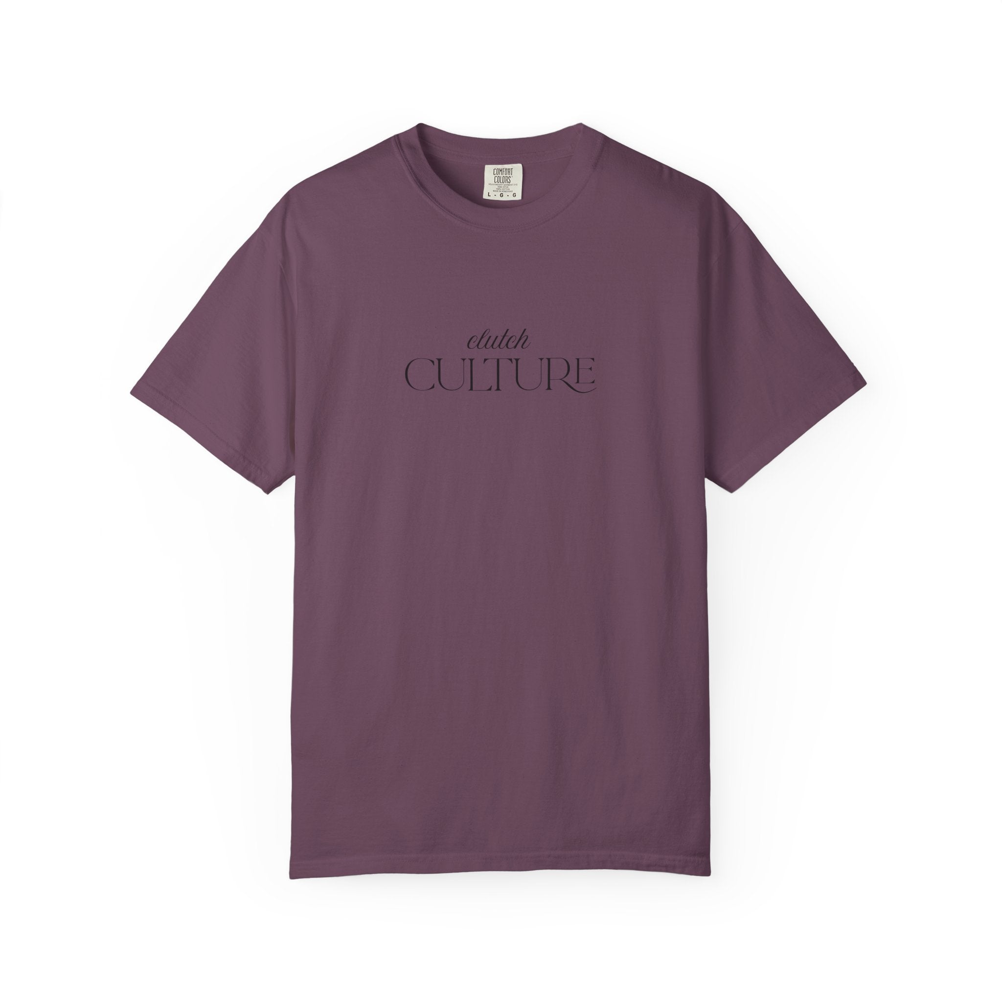 Clutch Culture- white skyline T-shirt- Black letters