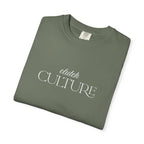 Clutch Culture T-Shirt- Blue Skyline White Lettering