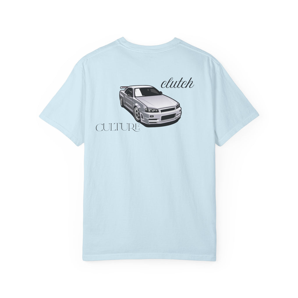 Clutch Culture- white skyline T-shirt- Black letters