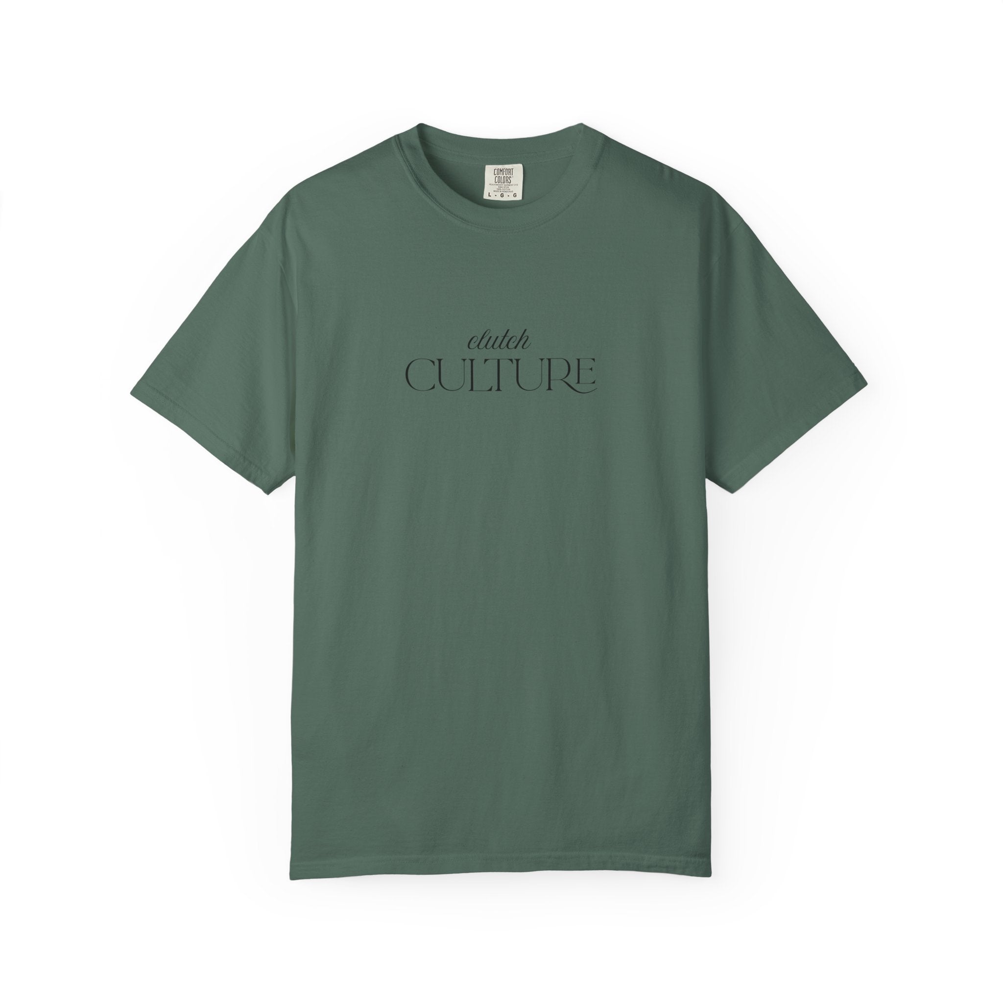 Clutch Culture- white skyline T-shirt- Black letters