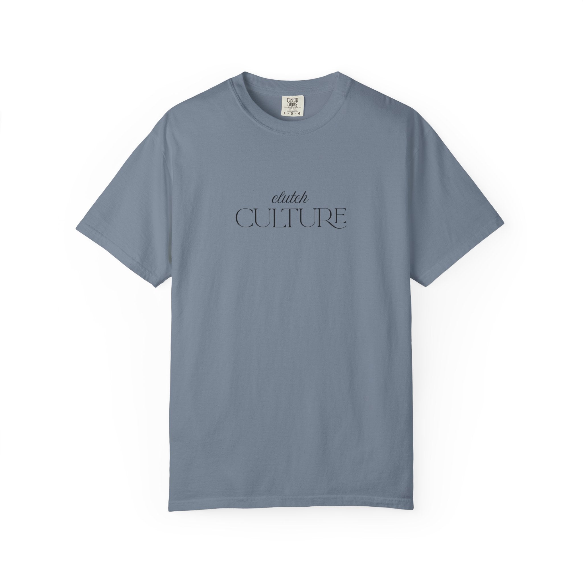Clutch Culture- white skyline T-shirt- Black letters