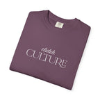 Clutch Culture T-Shirt- Blue Skyline White Lettering