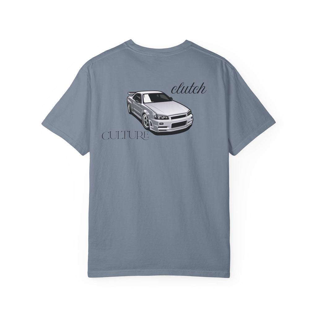 Clutch Culture- white skyline T-shirt- Black letters