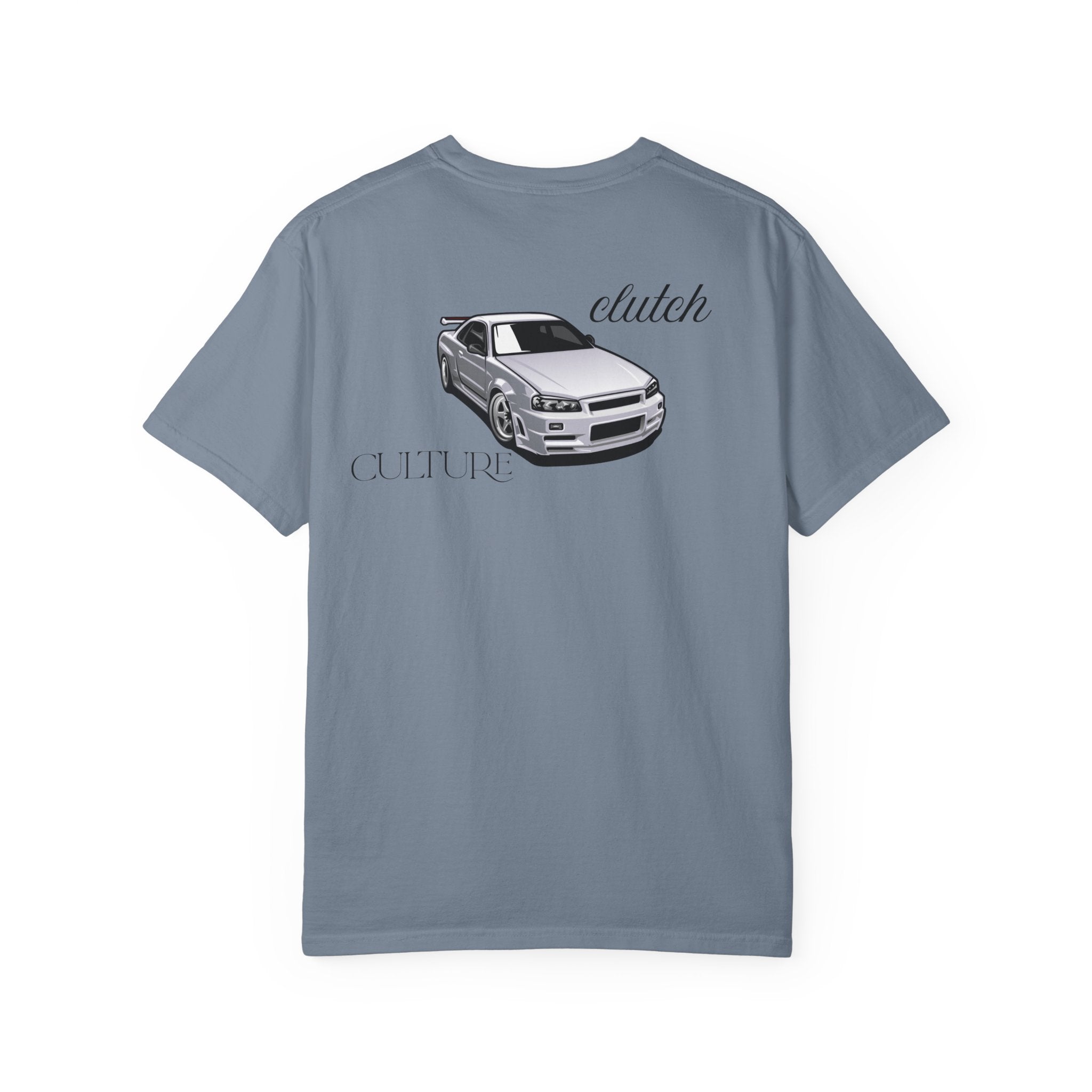 Clutch Culture- white skyline T-shirt- Black letters